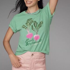 By Anthropologie Roots & Sprouts Graphic Tee